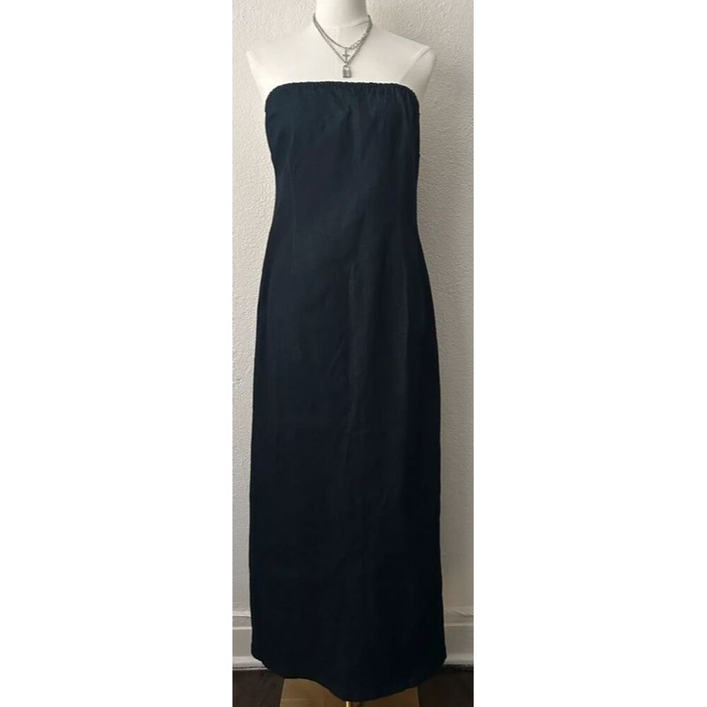 Flamingals Strapless denim maxi dress Size XL